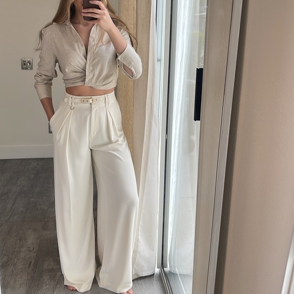 Zara linen blend top - Picture 3 of 15